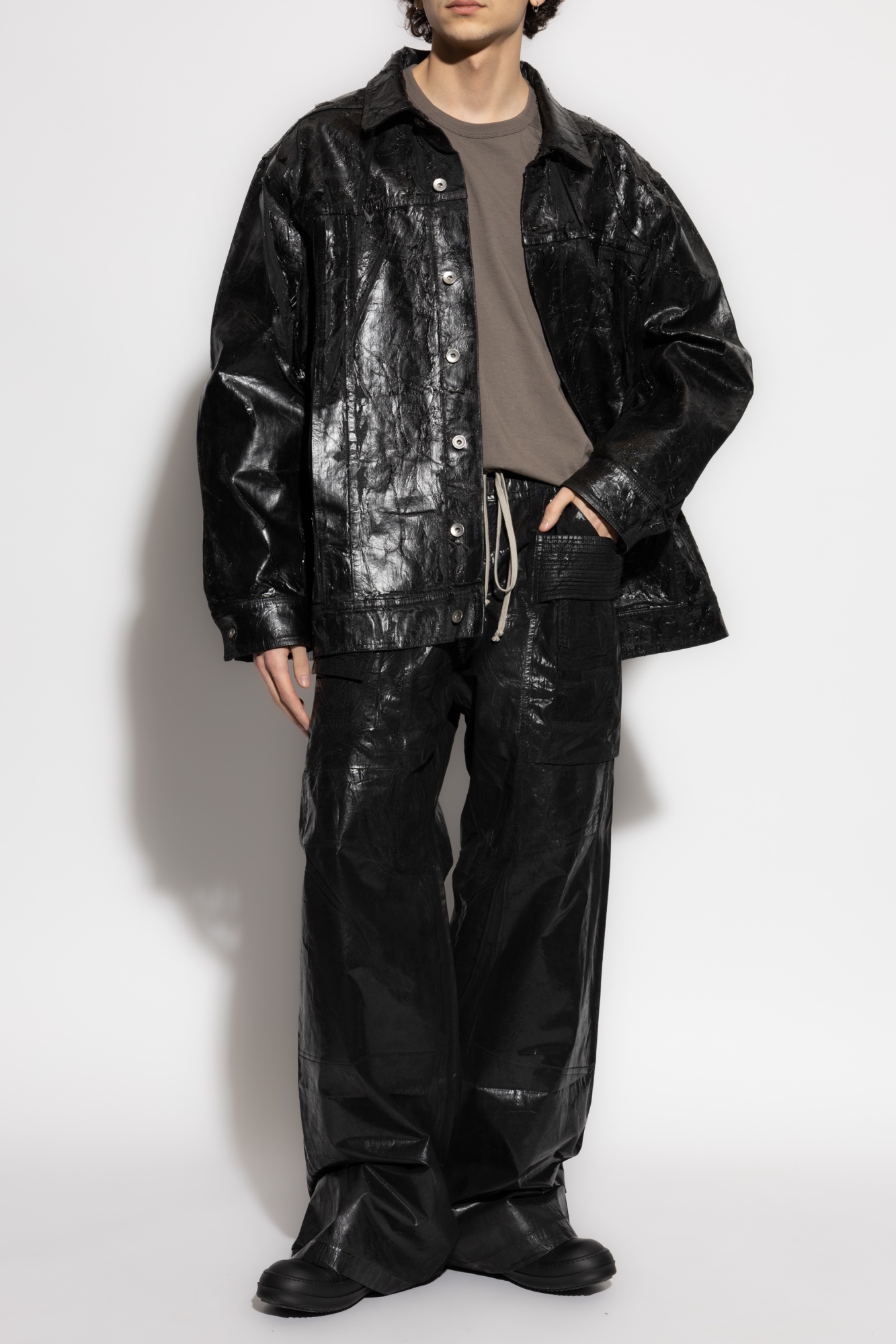 Rick Owens  T Tシャツ Rick Owens DRKSHDW | Shop Online | Black Penta Print Tommy T